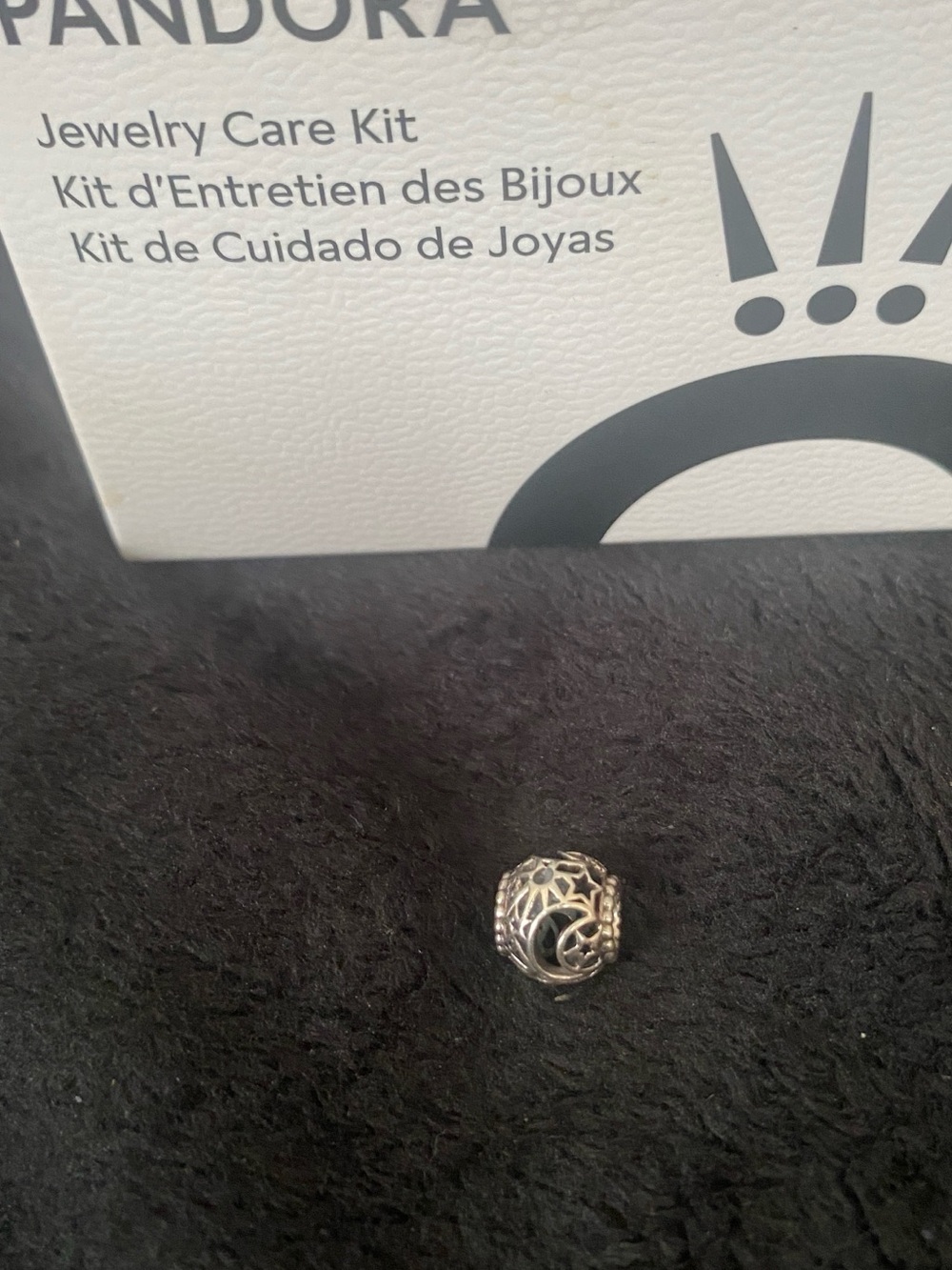 Pandora Silver Openwork Filigree Charm - Silver